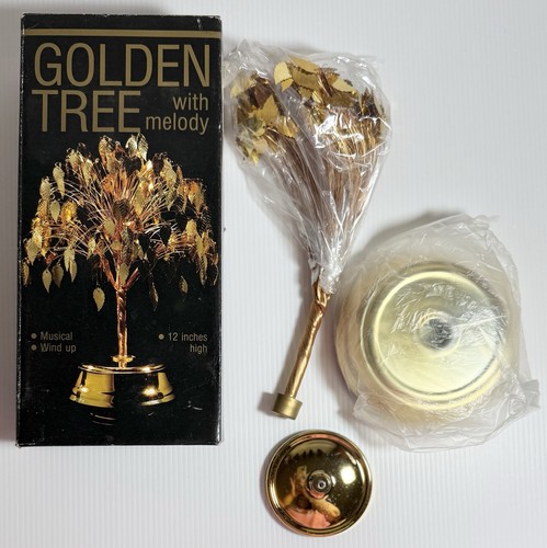 Vtg golden tree brass - golden,