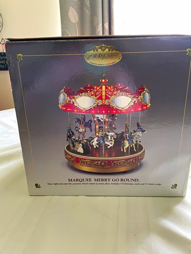 Gold label marquee - label, merry