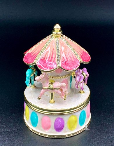 Carousel trinket box - trinket, pastel