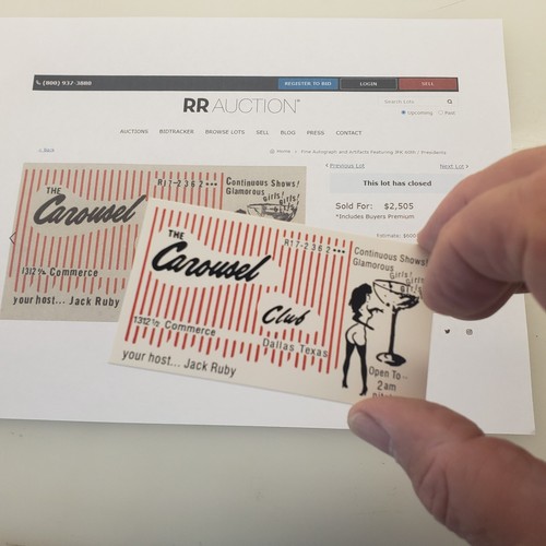 Jack ruby business card - card, for